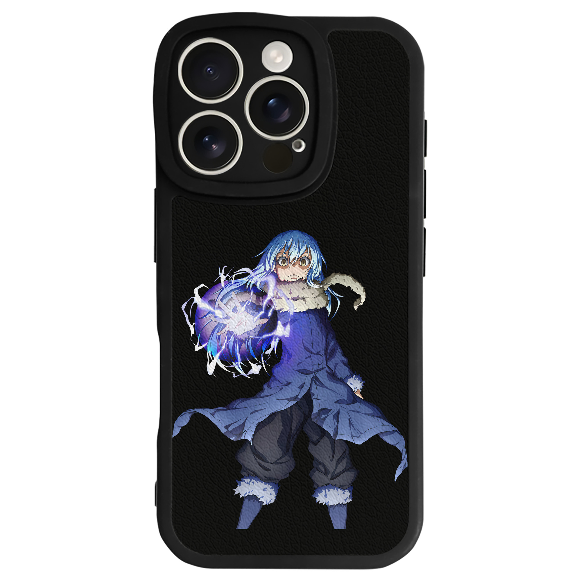 （画像用） 転スラ Regarding Reincarnated to Slime 【iPhone 16シリーズ対応】シリコンスマホケース（レザー調） 材質：シリコン